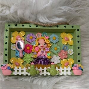 Rapunzel Hand Crafted Fairy Blossom Wall Art - colorful